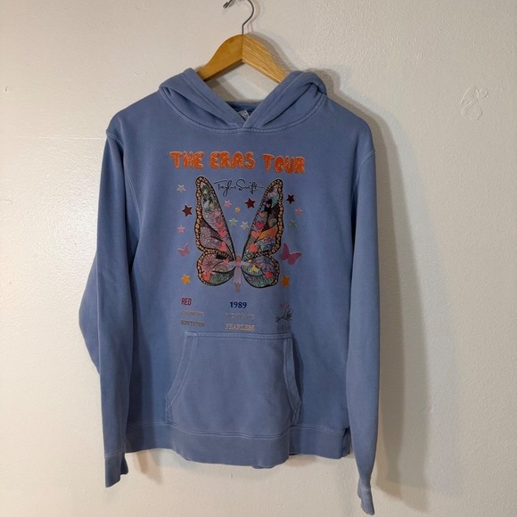 Taylor Swift Tops - Taylor Swift The Eras Tour Merch Butterfly Cotton Pull On Hoodie XL 18/20